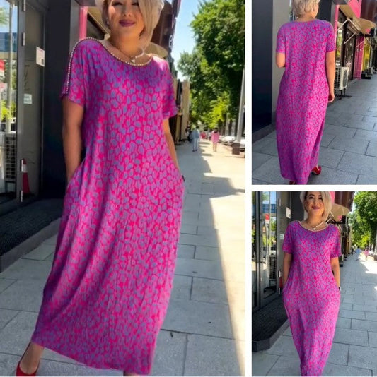 🔥Vandaag 50% korting🔥Stijlvolle plus size jurk met print
