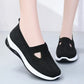 Zapatos ortopédicos transpirables para mujer con suela blanda tejida