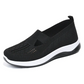 Zapatos ortopédicos transpirables para mujer con suela blanda tejida