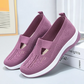 Zapatos ortopédicos transpirables para mujer con suela blanda tejida