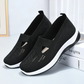 Zapatos ortopédicos transpirables para mujer con suela blanda tejida