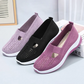 Zapatos ortopédicos transpirables para mujer con suela blanda tejida