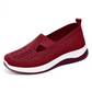 Zapatos ortopédicos transpirables para mujer con suela blanda tejida