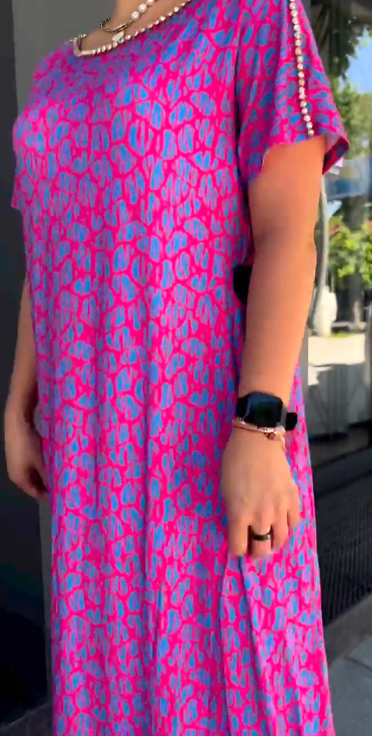 🔥Vandaag 50% korting🔥Stijlvolle plus size jurk met print