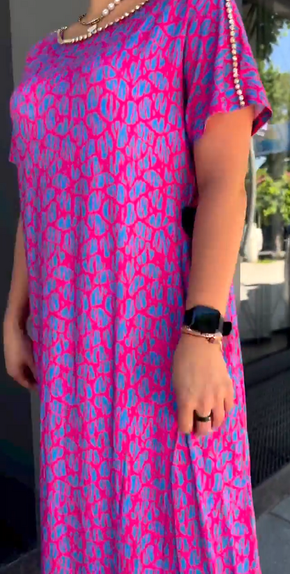 🔥Vandaag 50% korting🔥Stijlvolle plus size jurk met print