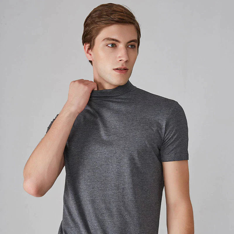 Camiseta de cuello alto slim-fit para hombre-6