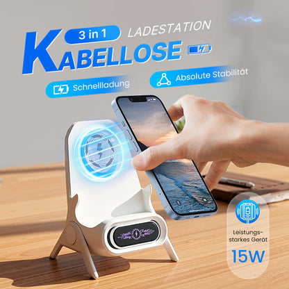 🔥Heißer Verkauf 50 % Rabatt🎁 Multifunktionale kabellose Halterung mit Schnellladegerät für Smartphones