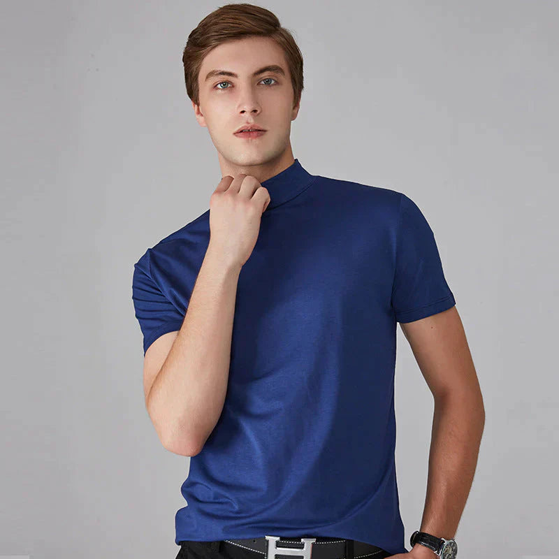 Camiseta de cuello alto slim-fit para hombre-9