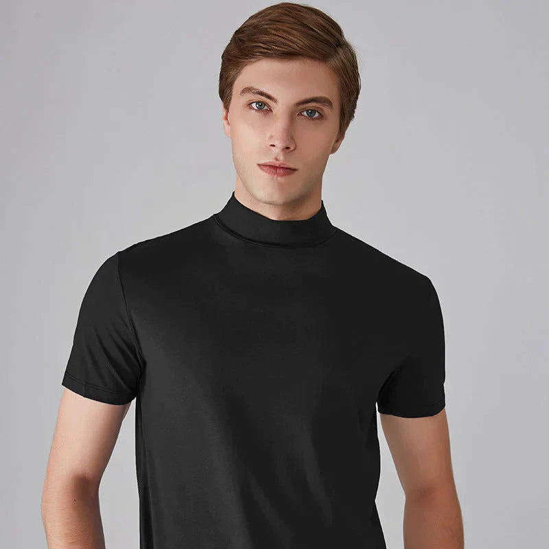 Camiseta de cuello alto slim-fit para hombre-4