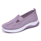 Zapatos ortopédicos transpirables para mujer con suela blanda tejida