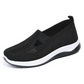 Zapatos ortopédicos transpirables para mujer con suela blanda tejida