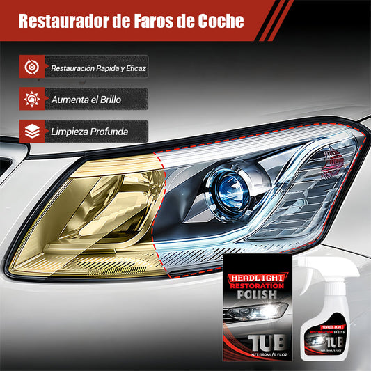 Restaurador profesional de faros de coche de 180 ml con esponja