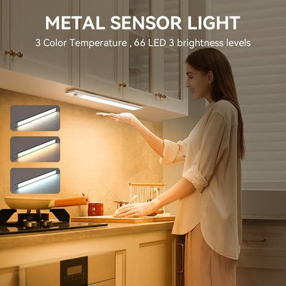 🏆 Het rea - 49% RABATT 🔥 3-farbige Beleuchtung, berührungsfreie Smart-Sensor, magnetisch aufladbare LED-Lampe