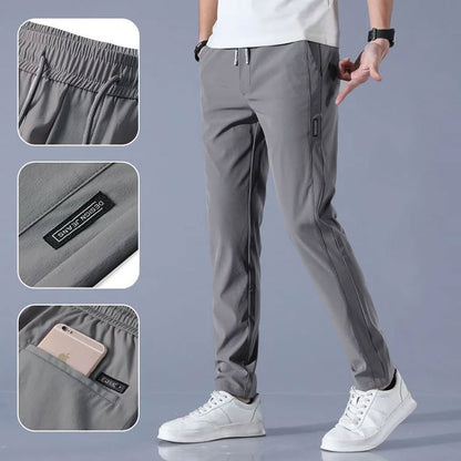 Sneldrogende stretch broek voor heren