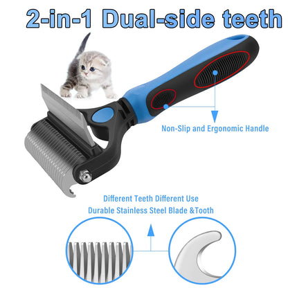 🐶🐱🔥 Professionelles Enthaarungs-Tool für Hunde & Katzen – entfernt lose Haare schnell & effektiv ✨