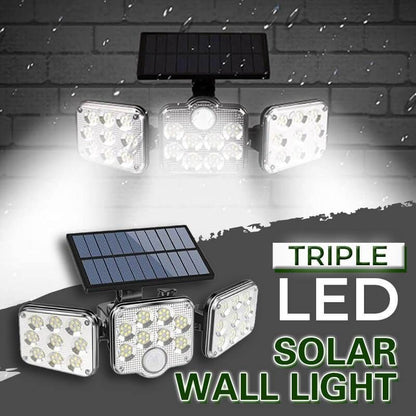 🔥Aplique solar triple LED