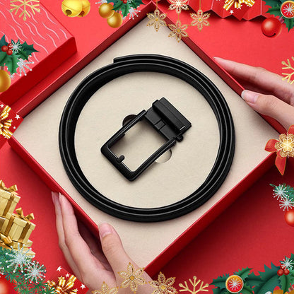 【Regalo de Navidad para él】 Cinturón de Cuero para Hombre con Hebilla Automática