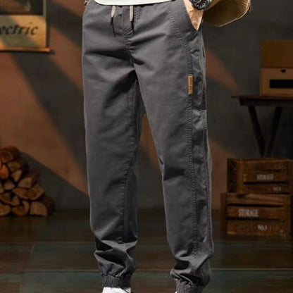 Pantalones Casual Estilosos con Cintura Elástica y Bolsillos