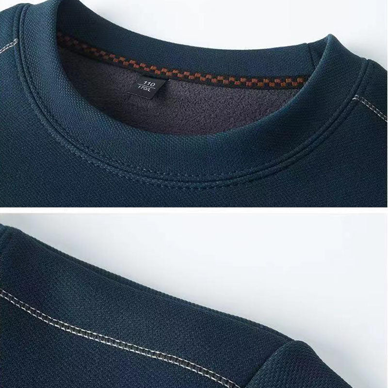 Sudadera Térmica Premium para Hombre con Cuello Redondo