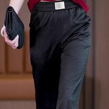 💗50% korting voor een beperkte tijd💗Comfortabele, zijdeachtige, koele broek met wijde pijpen voor dames