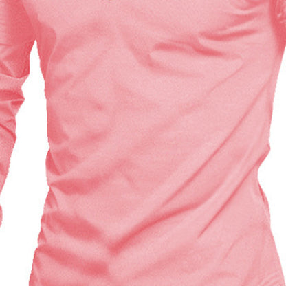 Men's Long Sleeve Zip-Up Sports Casual Shirt
