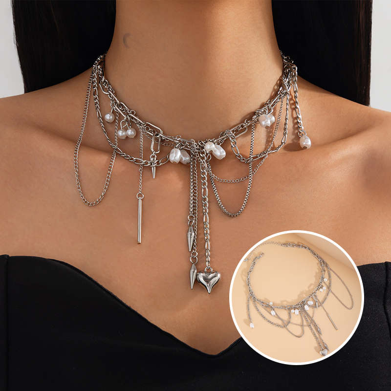 🔥2025 HOT SALE fashion products  Vintage Pearl Tassel Necklace