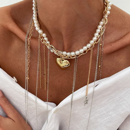 🔥2025 HOT SALE fashion products  Vintage Pearl Tassel Necklace
