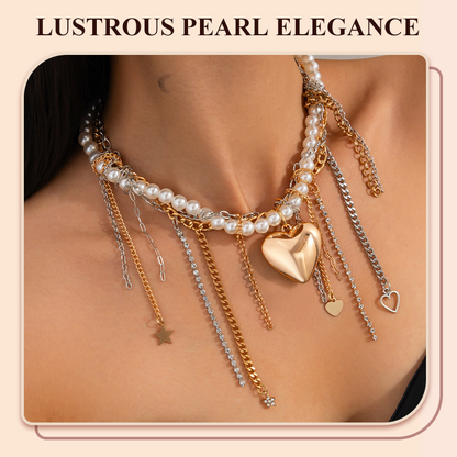 🔥2025 HOT SALE fashion products  Vintage Pearl Tassel Necklace