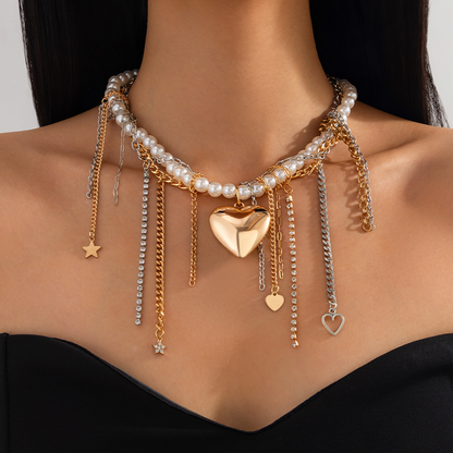 🔥2025 HOT SALE fashion products  Vintage Pearl Tassel Necklace