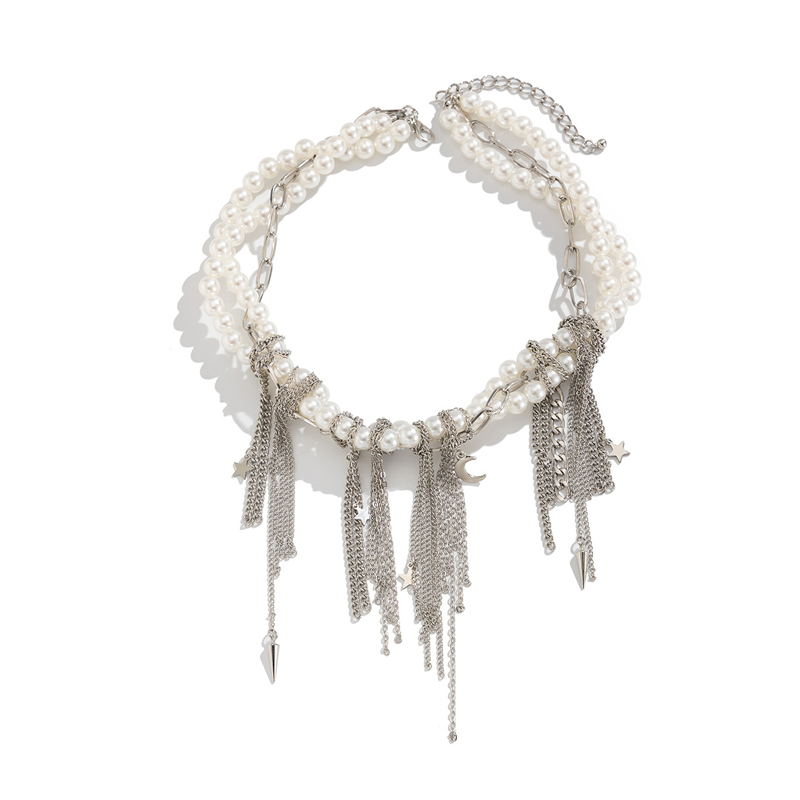 🔥2025 HOT SALE fashion products  Vintage Pearl Tassel Necklace