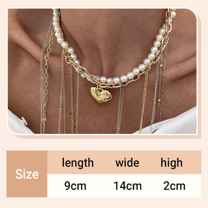 🔥2025 HOT SALE fashion products  Vintage Pearl Tassel Necklace