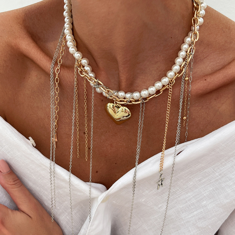 🔥2025 HOT SALE fashion products  Vintage Pearl Tassel Necklace