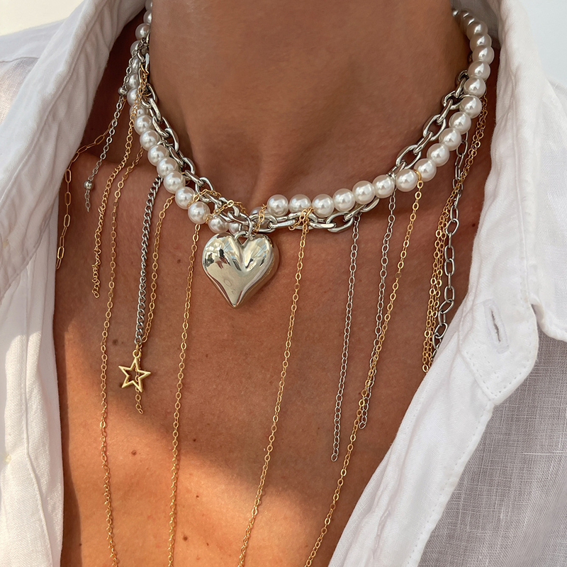 🔥2025 HOT SALE fashion products  Vintage Pearl Tassel Necklace
