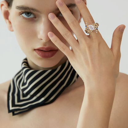 Creative Elegant Leaf Ring for Women