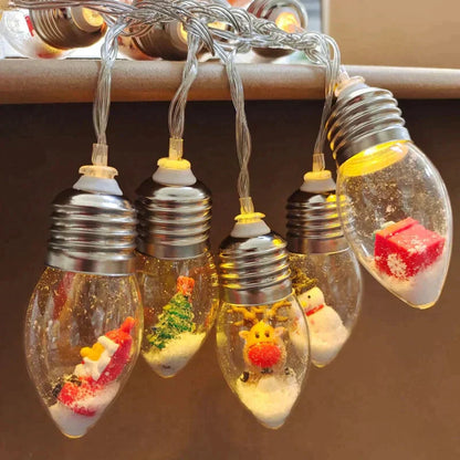 🎁Zeitlich begrenzter Sale – 50% Rabatt🎅🎄Weihnachts-Vintage-Dekor-Lichterkette - LED-Glühbirnen-Lichterkette