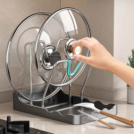 🔥Solange der Vorrat reicht 50% Rabatt!🎉Multifunktionaler Topfdeckel- und Schneidebrett-Halter