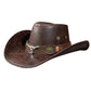 📢📢40% RABATT !!⏰Vintage-Cowboyhut mit breiter Krempe & Riemen – PU, verstellbar & einheitsgröße – Perfekt für Western-Look & Sommerfestivals 🌾