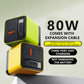 בלוק מטען טלפון טעינה מהירה 80W עם כבל נשלף מסוג C בגודל 80 ס"מ