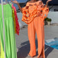 Damen zweiteiliges Set: Top mit Cutouts und Bandeau-Jumpsuit