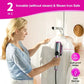 🥳💞Über 50.000 verkaufte Exemplare! 💥 2-in-1-Dampfbügeleisen – tötet 99,99 % der Milben und Bakterien ab. 5 Sekunden Aufheizzeit, 150-ml-Wassertank. Keramik-Bügelsohle für gleichmäßige Wärmeverteilung. Geeignet für alle Stoffe, von Seide bis Baumwolle
