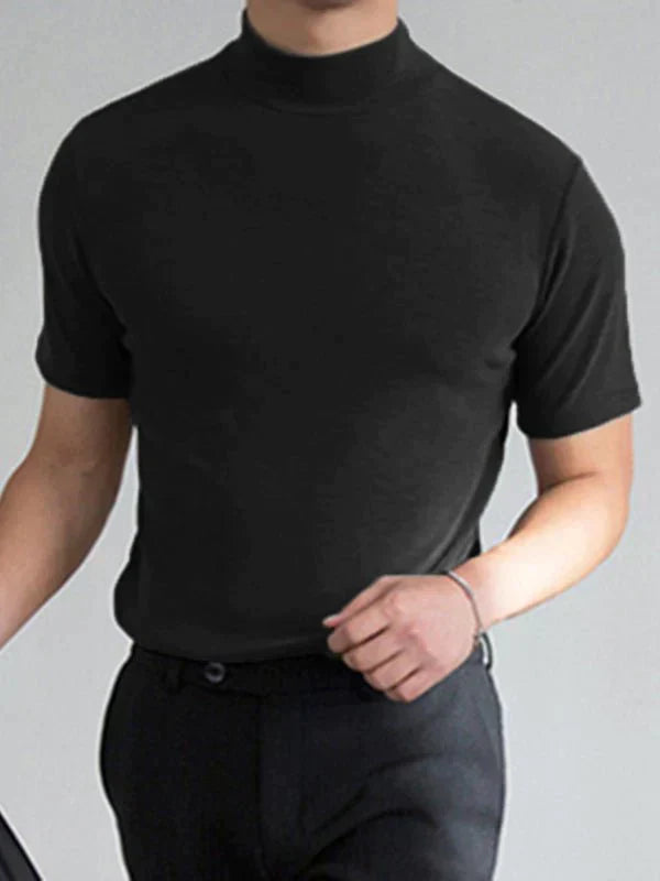 Camiseta de cuello alto slim-fit para hombre-2