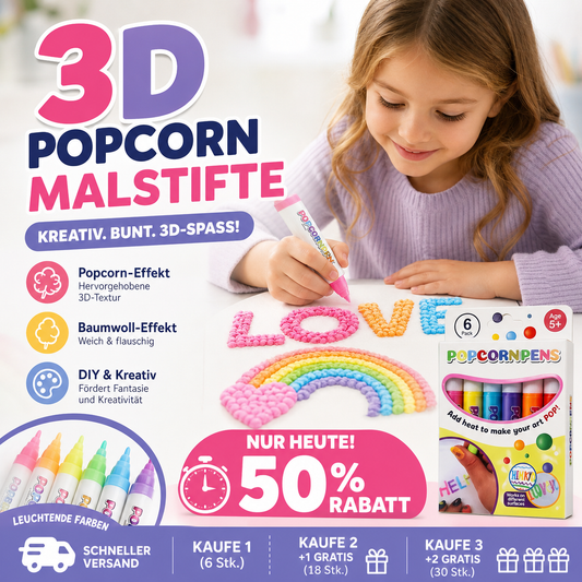 📢📢50 % Rabatt!! 🎁🎄Weihnachtsangebot 50% OFF - DIY Bubble-Popcorn-Zeichenstifte
